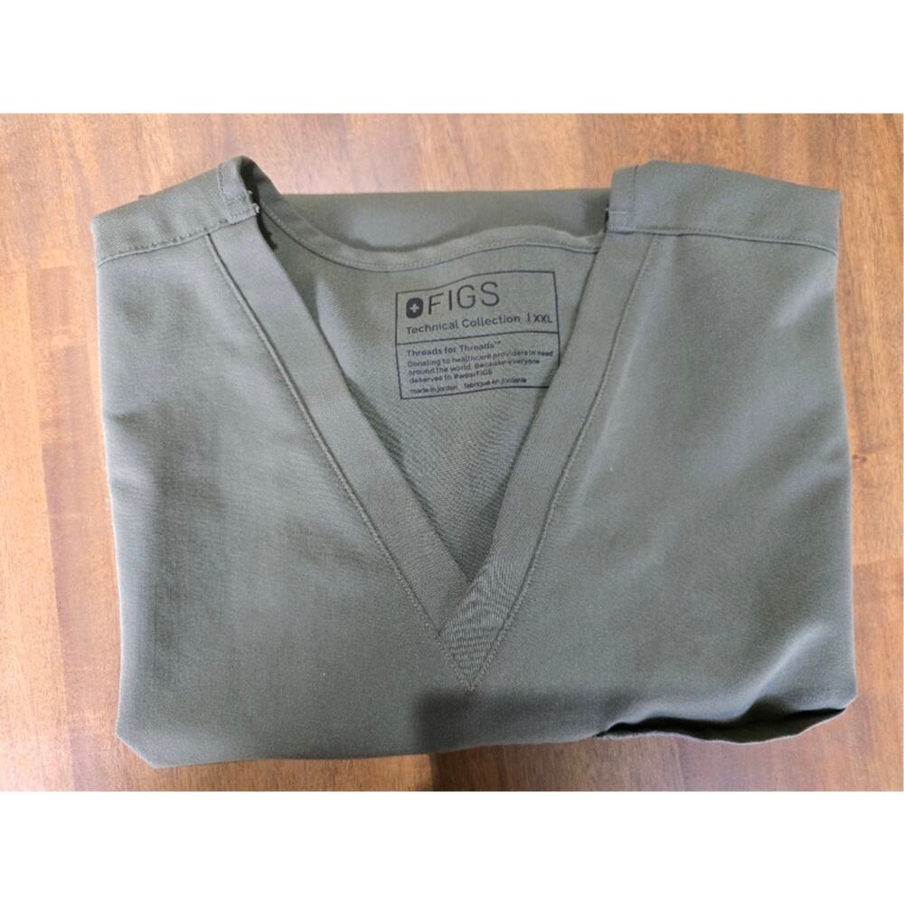 Figs Women's Scrub Top Green XXL EUC